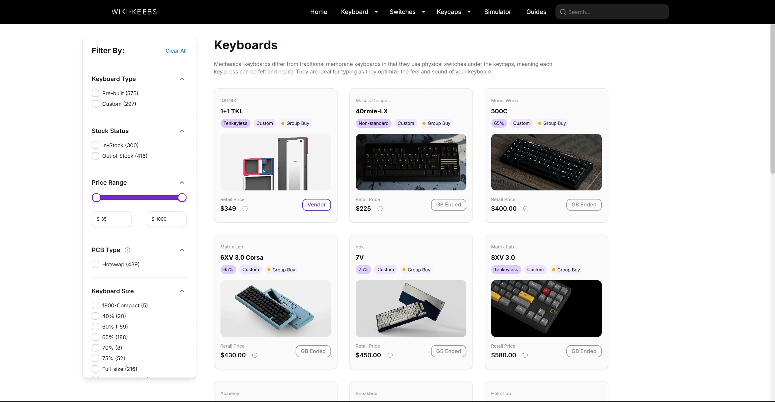 WikiKeebs Keyboard Details